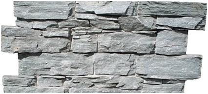 Plaquettes de parement sur ciment Quartzite verte