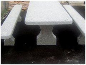 Table granit Sérizzo avec bancs