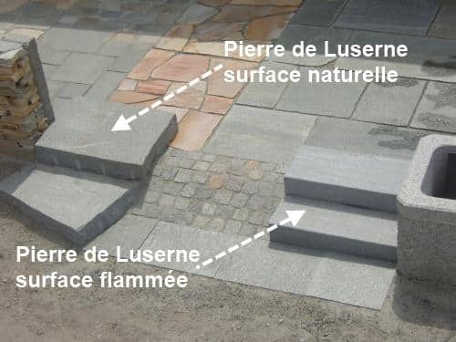Pierre de Luserne surface naturelle